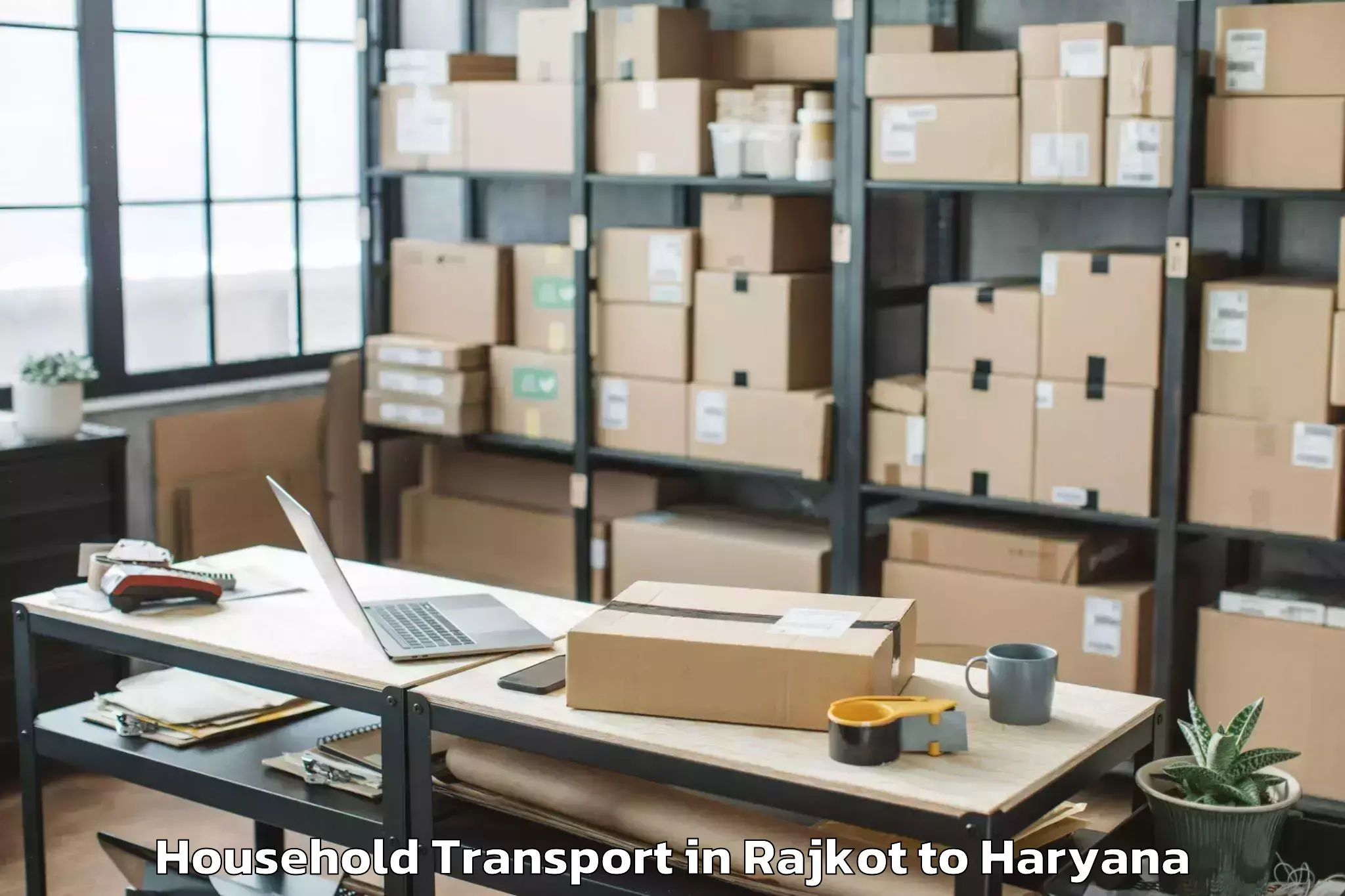 Book Rajkot to Basantpur Household Transport Online